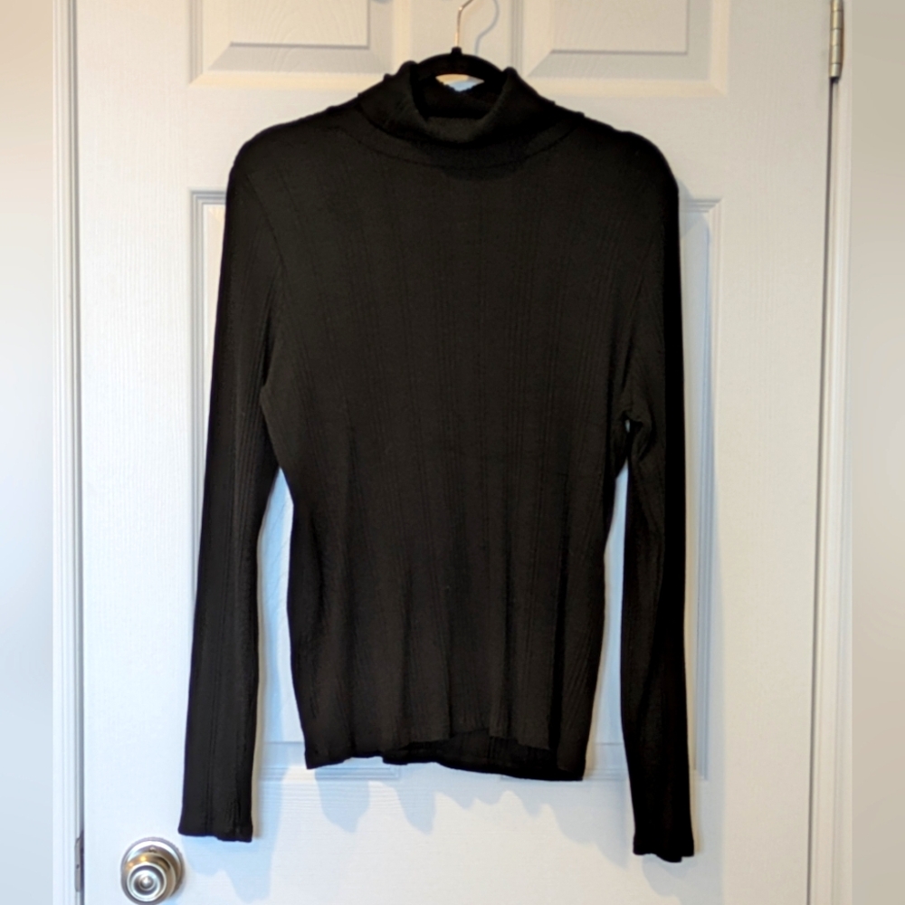 Black Turtleneck Top